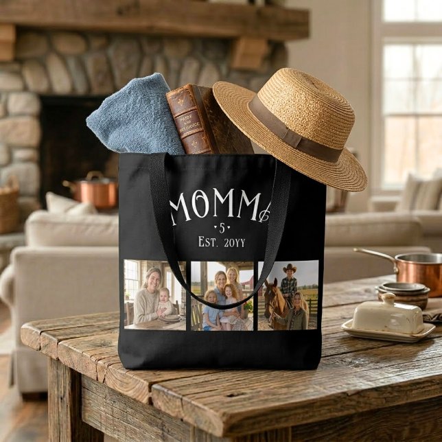 Mama hat Kinderzahl Chic Schwarz 3 Foto eingericht (Von Creator hochgeladen)