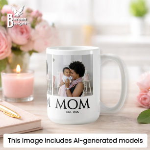 Mama hat klassische Caps Weiß Foto erstellt Kaffeetasse