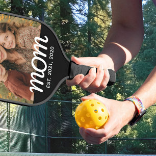 Mama hat lustiges Drehbuch Foto erstellt Pickleball Schläger