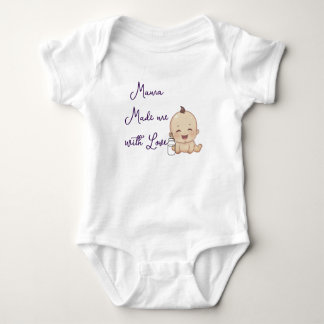 Mama hat mich mit Liebe gemacht Süße Babysachen Baby Strampler