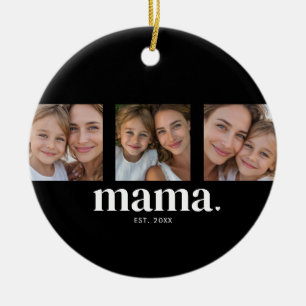 Mama hat Modern Black 3 Foto eingerichtet Keramik Ornament
