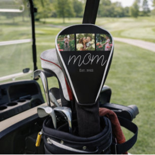 Mama hat Modern Bold Script Schwarz 3 Foto etablie Golf Headcover