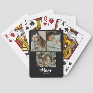 Mama hat modernen fetten Schreibschrift-Schwarz 3  Spielkarten