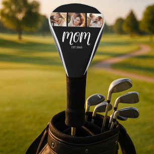 Mama hat modernes fettes Skript Schwarz 3 Foto ein Golf Headcover