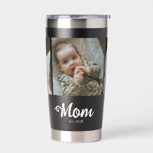 Mama hat modernes fettes Skript Schwarz 3 Foto ein Thermobecher