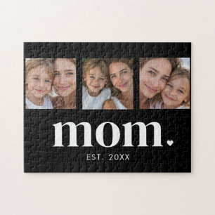 Mama hat modernes Minimal 3 Foto eingerichtet Puzzle