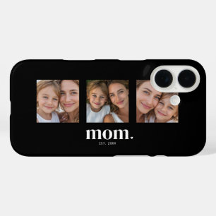 Mama hat Modernes Schwarz 3 Foto eingerichtet iPhone 16 Hülle