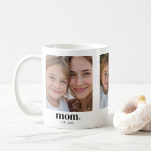 Mama hat modernes Schwarz 3 Foto eingerichtet Kaffeetasse