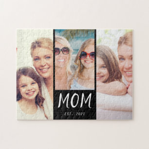 Mama hat modernes Skript 3 Foto eingerichtet Puzzle