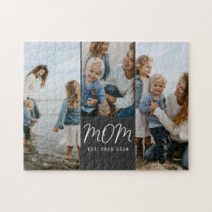 Mama hat modernes Skript 3 Foto eingerichtet Puzzle