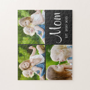 Mama hat modernes Skript 3 Foto eingerichtet Puzzle