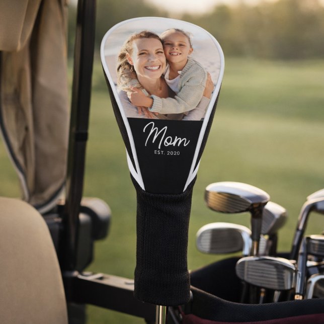 Mama hat modernes Skript-Foto eingerichtet Golf Headcover (Von Creator hochgeladen)
