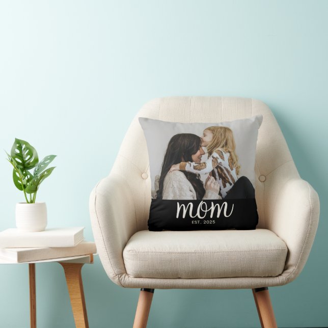 Mama hat modernes Skript-Foto eingerichtet Kissen (Stuhl )