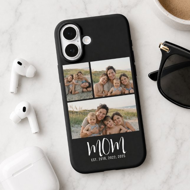 Mama hat modernes Skript Schwarz 3 Foto eingericht Case-Mate iPhone Hülle (Von Creator hochgeladen)