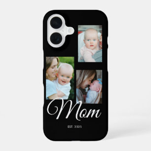 Mama hat modernes Skript Schwarz 3 Foto  iPhone 16 Hülle