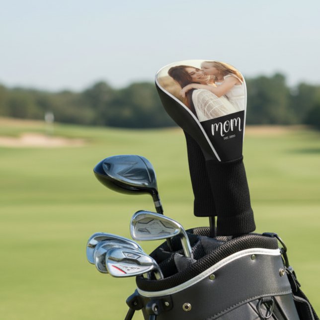 Mama hat modernes Skriptfoto eingerichtet Golf Headcover (Von Creator hochgeladen)
