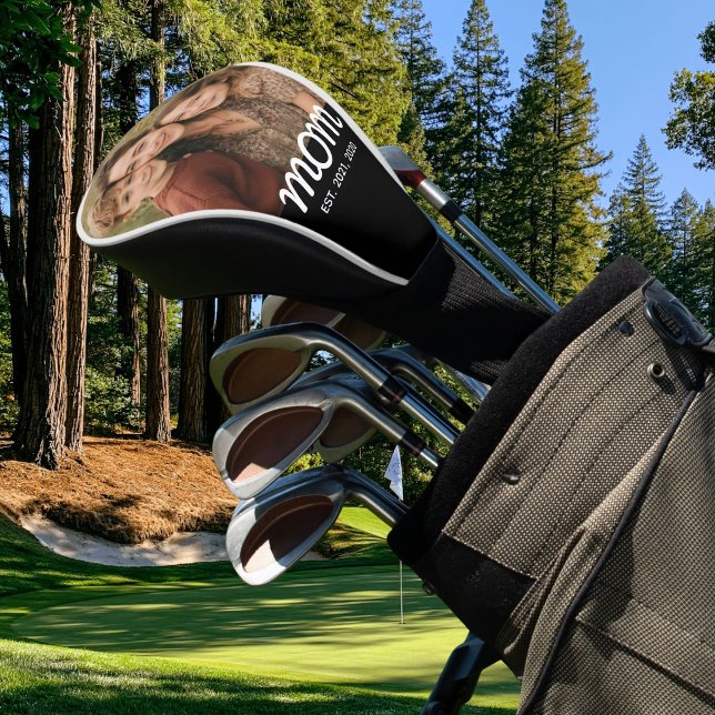 Mama hat modernes Skriptfoto eingerichtet Golf Headcover (Von Creator hochgeladen)