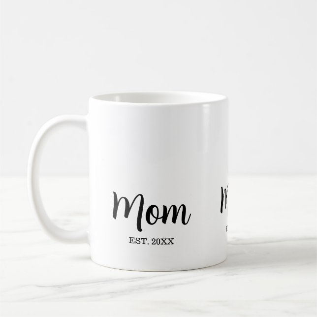 Mama hat neues Mama-Geschenk etabliert Kaffeetasse (Links)