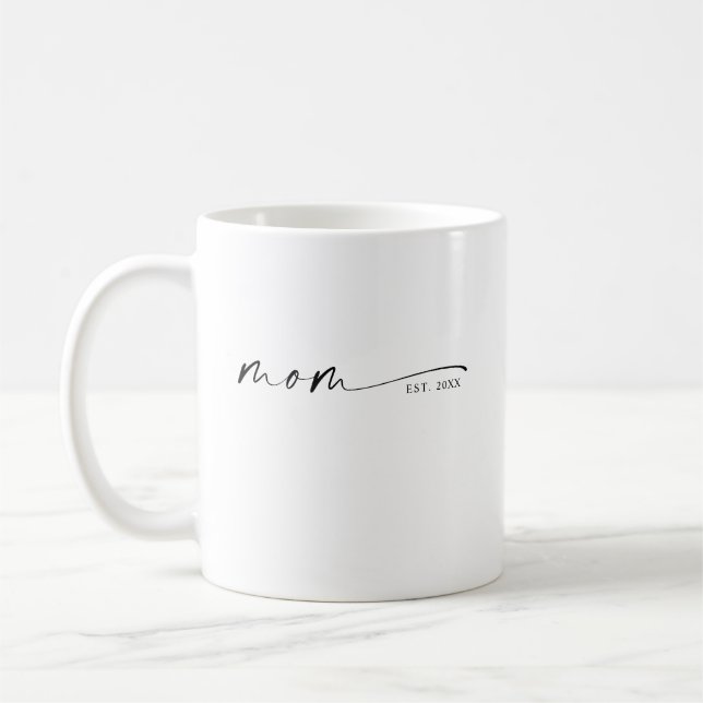 Mama hat neues Mama-Geschenk etabliert Kaffeetasse (Links)