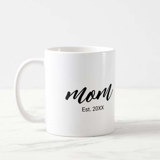 Mama hat neues Mama-Geschenk etabliert Kaffeetasse (Links)