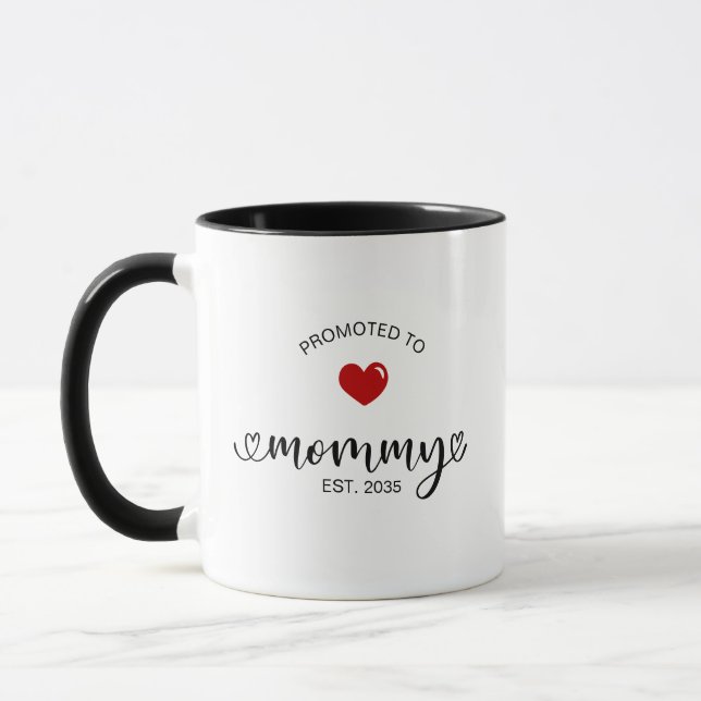 Mama hat neues Mama-Geschenk etabliert Tasse (Links)
