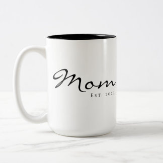 Mama hat neues Mama-Geschenk etabliert Zweifarbige Tasse