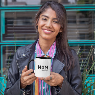 Mama hat neues Mama-Geschenk etabliert Zweifarbige Tasse