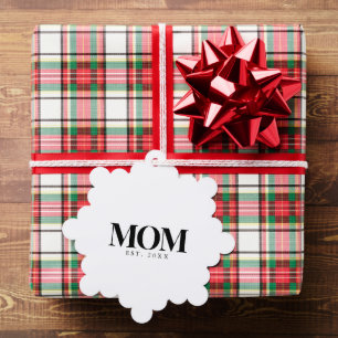 Mama hat neues Mama-Geschenk in schwarzer Typograf Ornament Karte