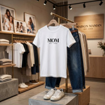 Mama hat neues Mama-Geschenk in schwarzer Typograf