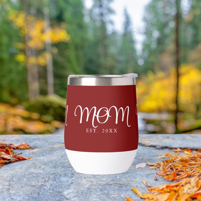 Mama hat neues Mama-Geschenk Weißes Skript (Außenbereich)