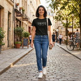 Mama hat neues Mama-Geschenk Weißes Skript T-Shirt
