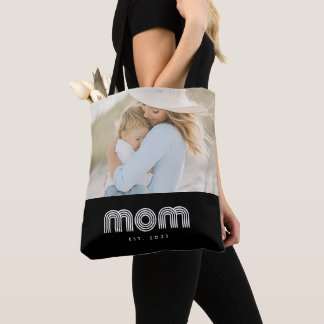 Mama hat Retro-Schriftzug Schwarzes Foto