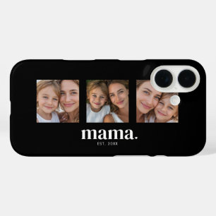 Mama hat Schwarz 3 Foto eingerichtet iPhone 16 Hülle