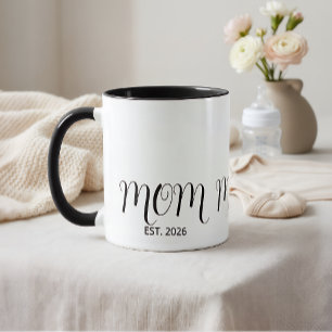 Mama hat schwarze Schrift neu Mama Geschenk einger Tasse