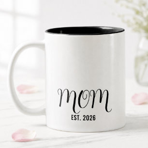 Mama hat schwarze Schrift neu Mama-Geschenk einger Zweifarbige Tasse