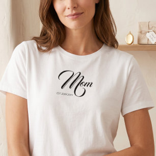 Mama hat schwarzes Skript benutzerdefiniertes Jahr T-Shirt