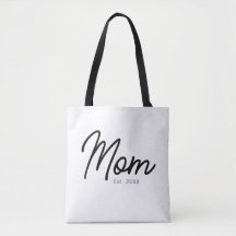 Mama hat Schwarzes Skript Minimal Elegant gegründe