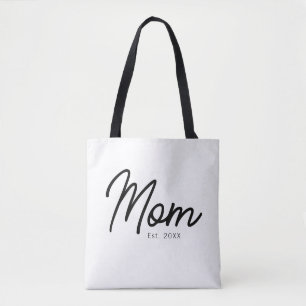 Mama hat Schwarzes Skript Minimal Elegant gegründe