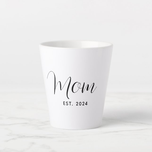 Mama hat Skript Elegant Muttertag individuell Milchtasse (Vorderseite)