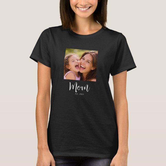 Mama hat Skript Foto eingerichtet T-Shirt (Vorderseite)