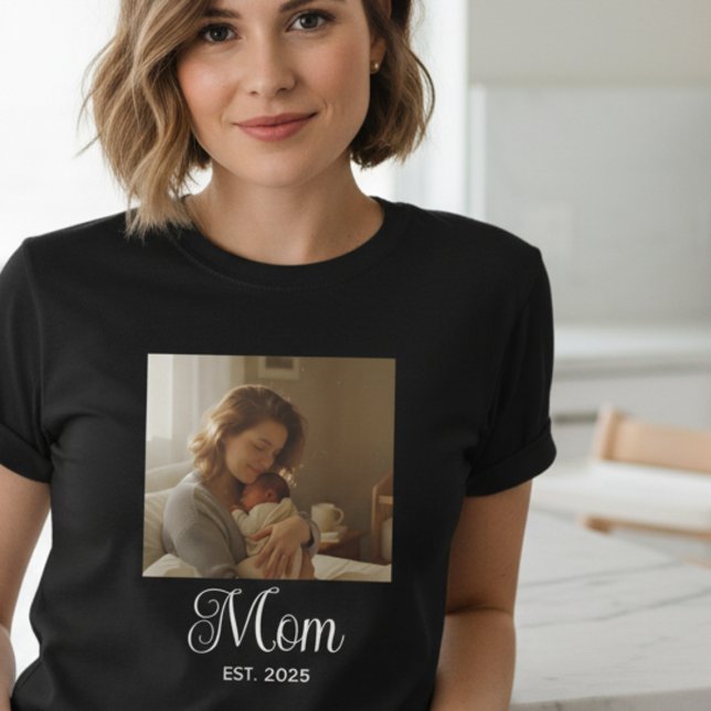 Mama hat Skript Foto erstellt T-Shirt (Von Creator hochgeladen)