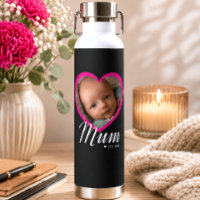 Mama hat Skript Rosa Herz Foto Schwarz eingerichte