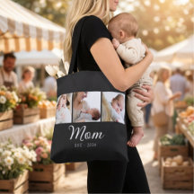 Mama hat Skript Schwarz 3 Foto eingerichtet 