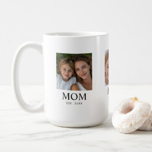 Mama hat Skript Schwarz 3 Foto eingerichtet Kaffeetasse