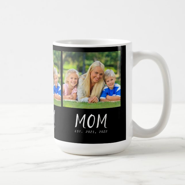 Mama hat Skript Schwarz 3 Foto Kaffeetasse (Rechts)