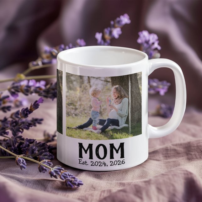 Mama hat Skript Schwarz 3 Foto Kaffeetasse (Von Creator hochgeladen)