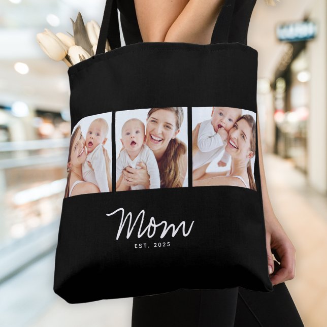 Mama hat Skript Schwarz 3 Foto-Tasche (Von Creator hochgeladen)