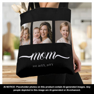 Mama hat Skript Schwarz 3 Foto-Tasche