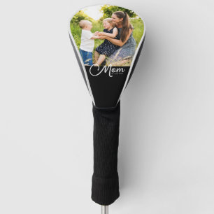 Mama hat Skript Schwarz Foto erstellt Golf Headcover
