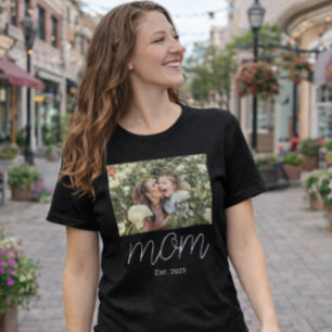 Mama hat Skript Schwarz Foto erstellt Tri-Blend Shirt